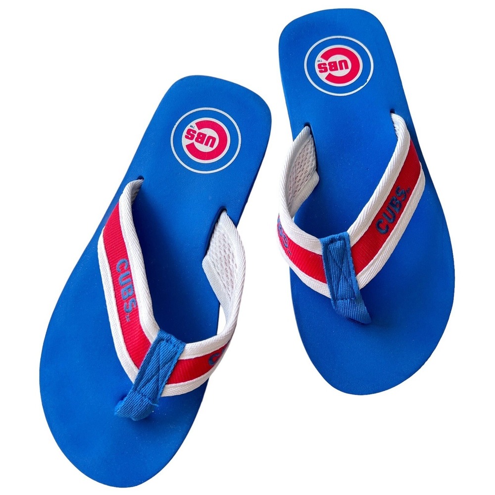 MLB Chicago Cubs Cubbies‎ Flip Flops Thong Sandals Mens Size 11